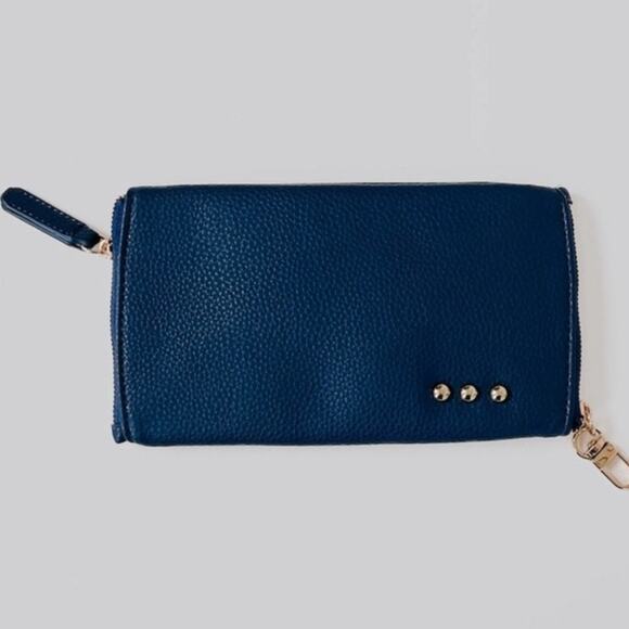 Skyla Dual Glasses Case Holder Navy Blue - Picture 1 of 3